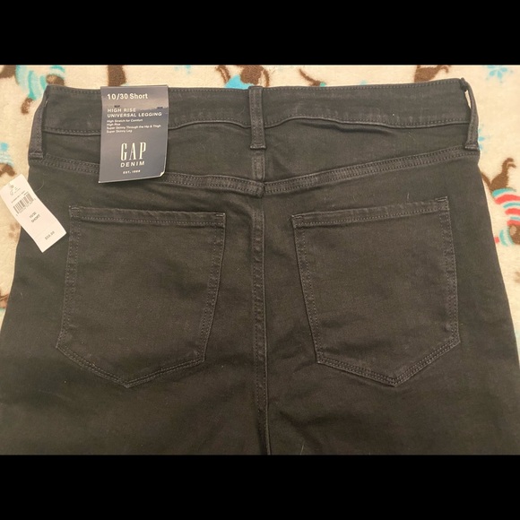 GAP high-rise Super Skinny Black denim. Women size 10/30 short. NWT - Picture 7 of 12